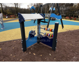 003807 - Развивающий игровой элемент "Штурвал со счетами"