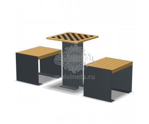 006331 Тип 4 - Игровой стол со скамьями без спинок 