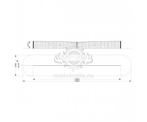 006341 - Стойки для теннисного корта с сеткой